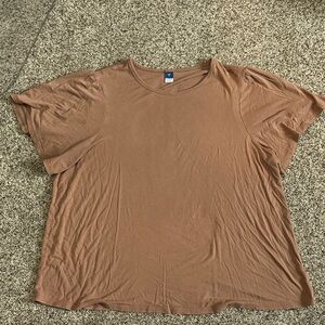 Old Navy brown flutter sleeves Tee